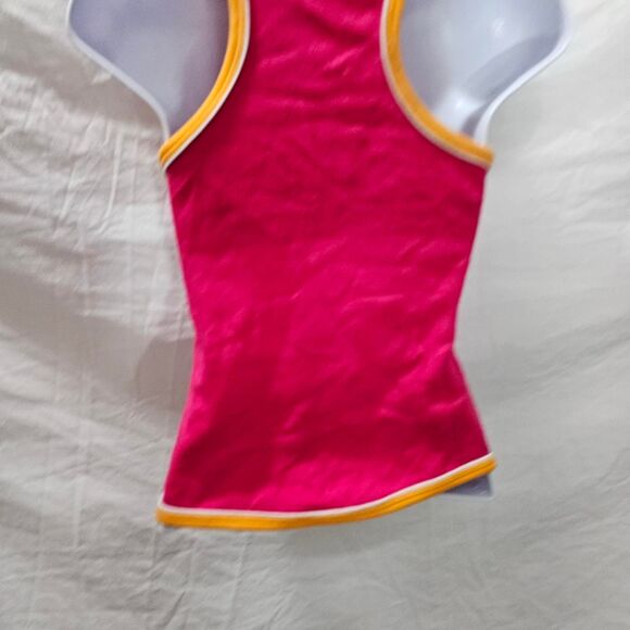 Vintage y2k French connection pink orange baby tee tank top - Picture 3 of 6